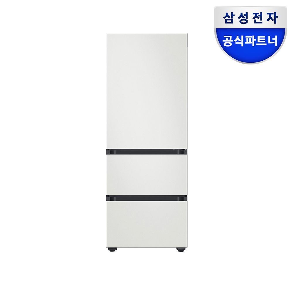 삼성전자 비스포크 1등급 키친핏 3도어 김치냉장고 RQ33DB74C1AP01 313L 코타화이트