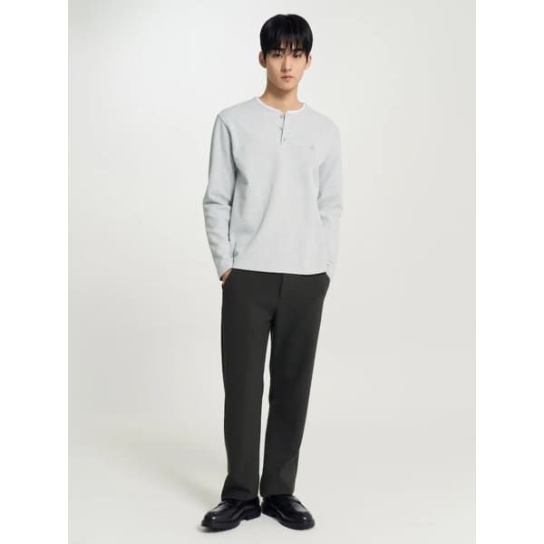 빈폴 26SS 헨리넥 긴소매 티셔츠 - 라이트 그레이BC6241C562 1221114