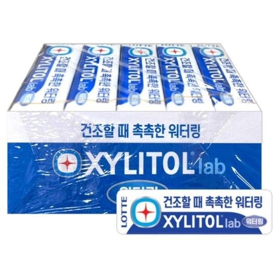 롯데제과 자일리톨 랩 워터링 24g 15개 (41932574) (15개)