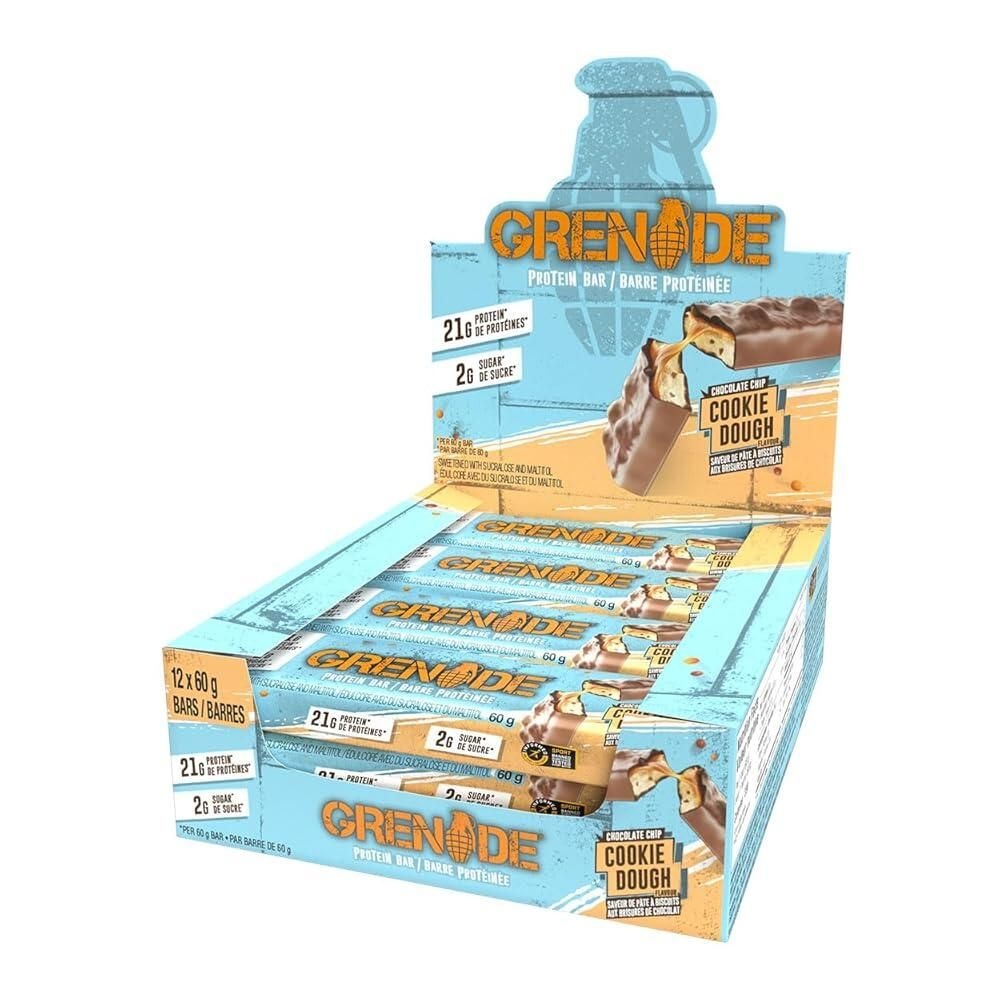 [해외] Grenade Carb Killa 고단백질 저설탕 캔디 바 12 X 60g - 화이트 초콜릿 솔티드 땅콩 12개1팩 [호환]