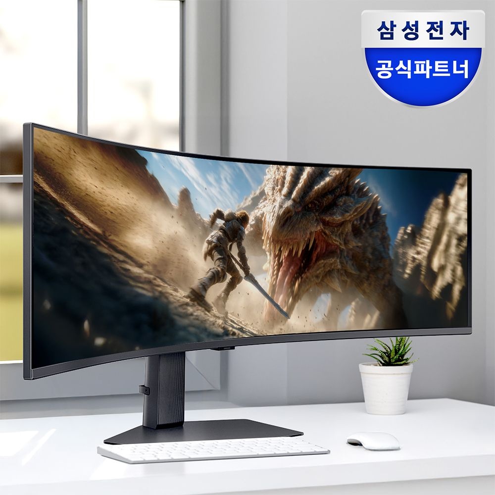 삼성전자 오디세이 G9 S49CG954E 123.8cm(49인치) 게이밍 모니터 울트라와이드 32대9 240Hz HDR1000