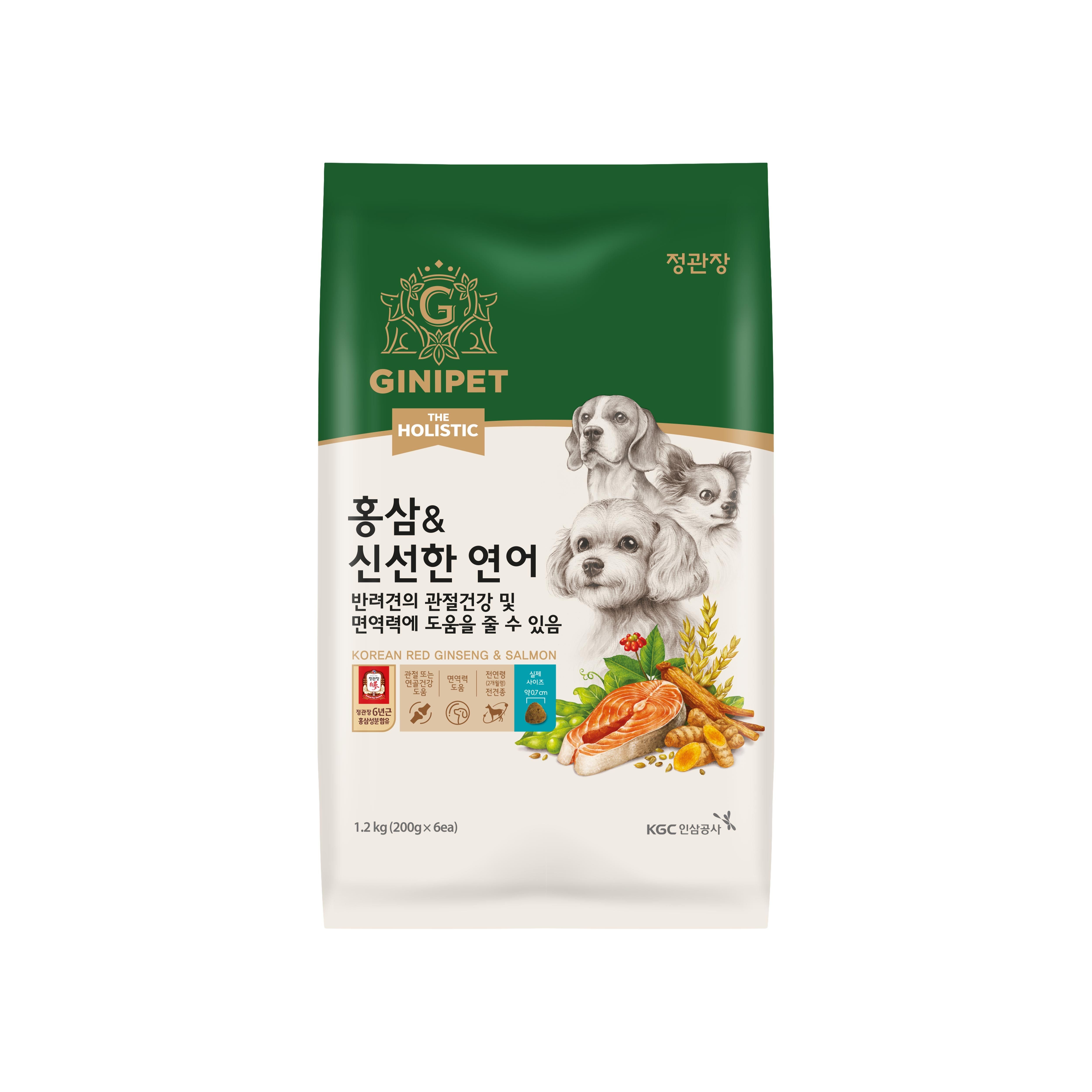[비밀특가] 정관장 지니펫 더홀리스틱 홍삼함유 사료 2.4kg 3종 중 택 1