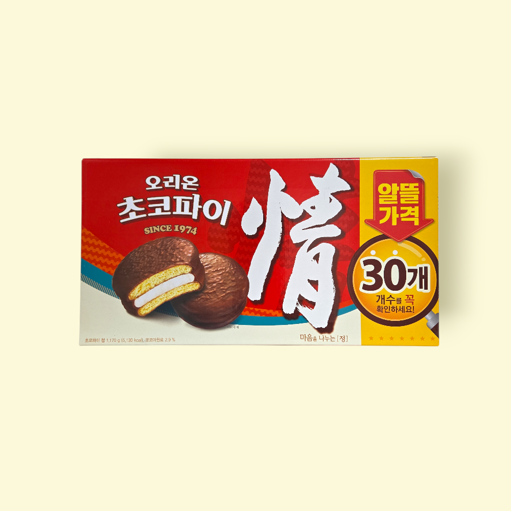 [오늘출발] 오리온 초코파이 실속형 대용량 30개 1170g x6 (1박스)