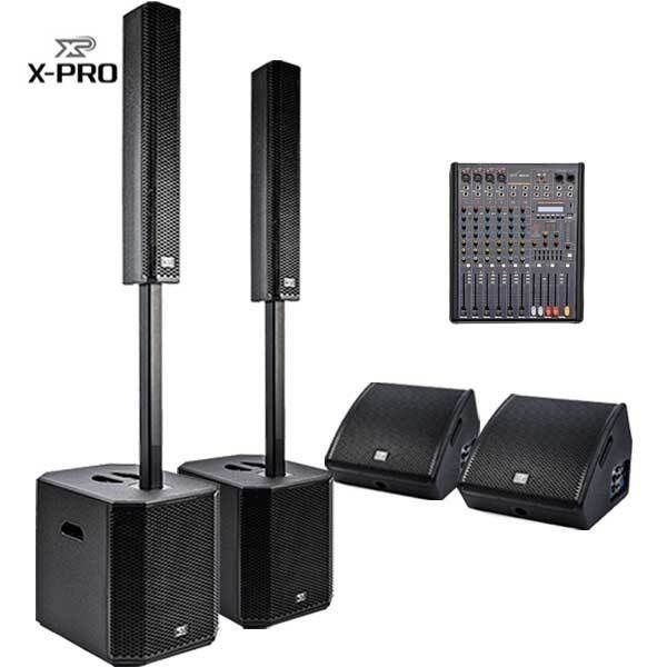 X-PRO XT-PRO패키지 XT-PRO12.1 XM-PRO120M WMX810F컬럼어레이2세트3600W모니터스피커2개1400W8채널믹서 4095762