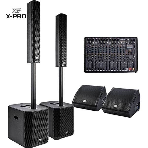 X-PRO XT-PRO패키지 XT-PRO12.1 XM-PRO120M WMX1610F컬럼어레이2세트3600W모니터스피커2개1400W16채널믹서 4095760