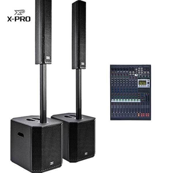 X-PRO XT-PRO패키지 XT-PRO12.1 BKG120컬럼어레이2세트3600W12채널믹서 4095747