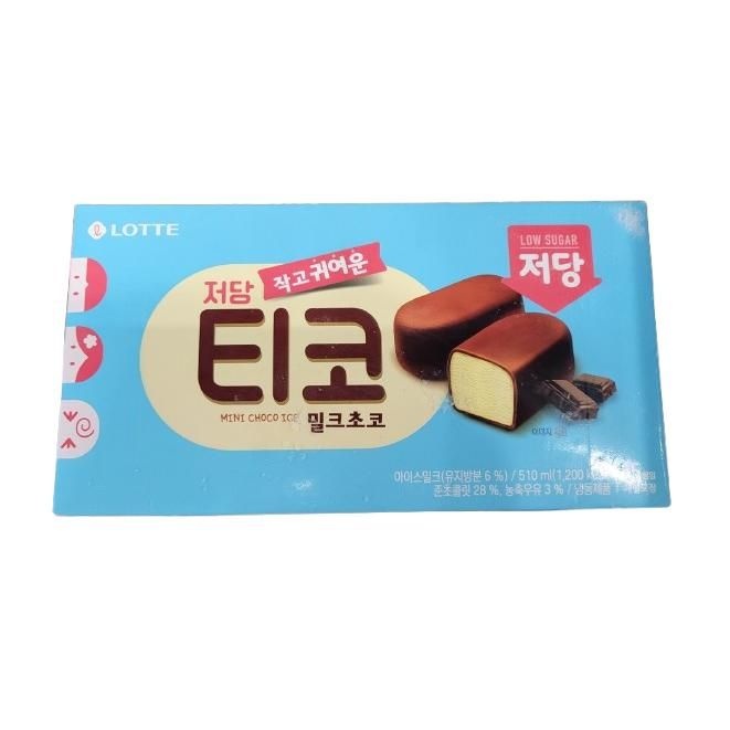 롯데웰푸드 티코 밀크초코 저당 510ml 쭈쭈바 하드 할인점 학원 어린이집 간식