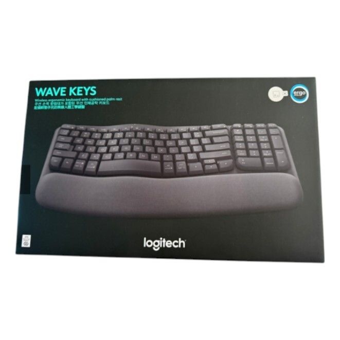 로지텍 WAVE KEYS 인체공학 무선 키보드
