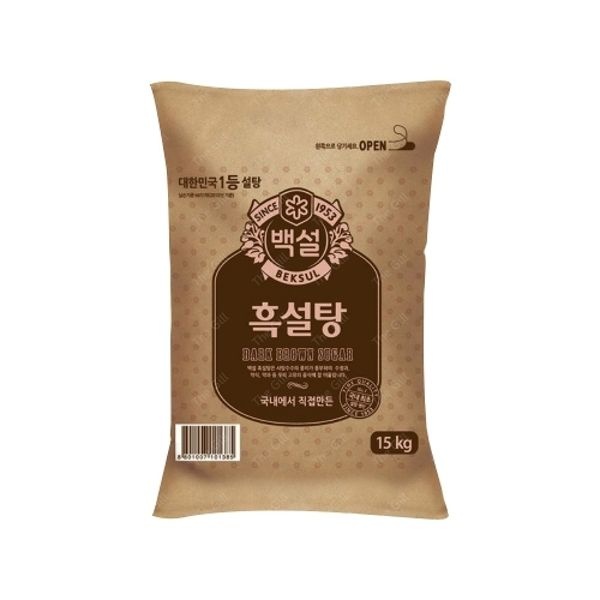 CJ 백설 흑설탕 15kg