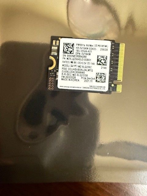 Samsung 삼성 SAMSUNG [세금포함] [정품] PM991A MZ-9LQ256HBJD 256 GB NVMe 30mm SSD 솔리드 스테이트 드라이브[세금포함] 3504946 32709373950