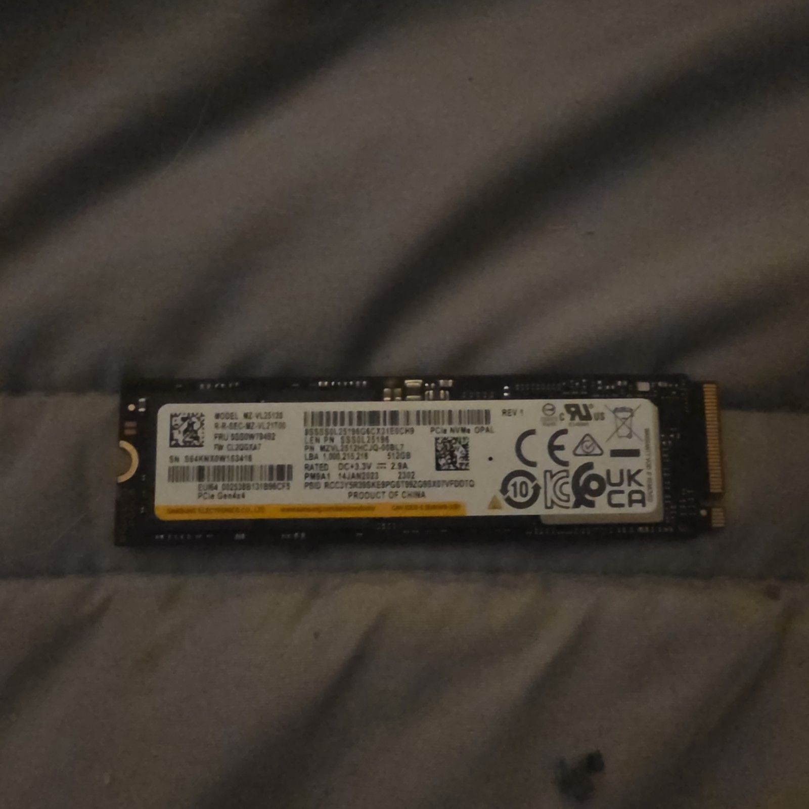 삼성 SAMSUNG [세금포함] [정품] 512GB PM9A1 PCIE 4.0 x4 NVMe 2280 MZ-VL25120 Internal SSD 솔리드 스테이트 드라이브[세금포함] MZV