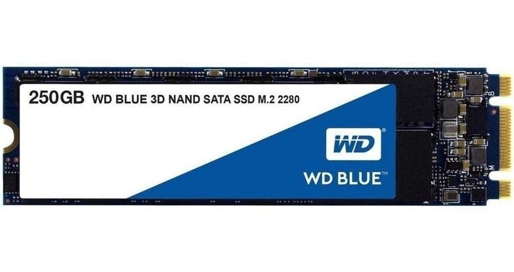 웨스턴 디지털 250GB WD 블루 3D NAND SSD 솔리드 스테이트 드라이브[세금포함] [정품] SATA III 6 Gb/s M.2 2280 WDS250G2B0B 350739