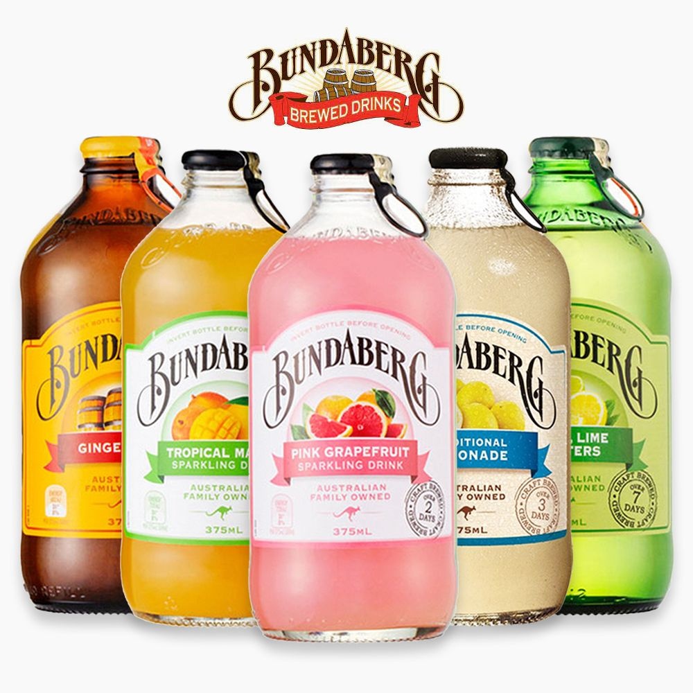 분다버그 핑크자몽 망고 레몬에이드 레몬라임 진저비어 5종 내맘대로 혼합구성 375ml x 8병 (각 4병씩)