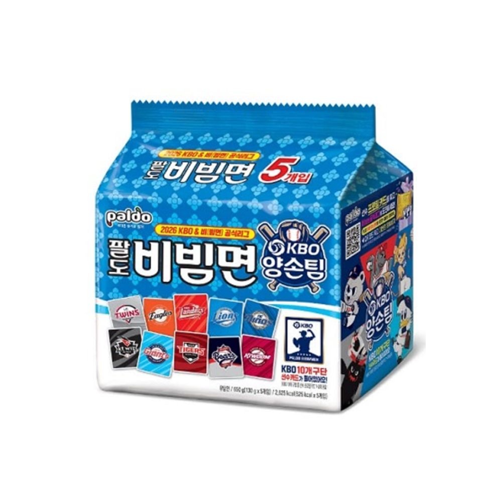 팔도 비빔면 kbo [양손비빔팀] 130g x 40개