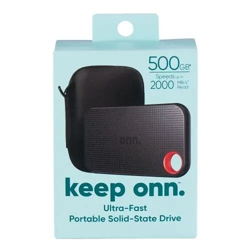 ONN ONN Keep onn 500 GB 울트라 Fast SSD 솔리드 스테이트 드라이브[세금포함] [정품] 휴대용 Solid-State Drive 2000 MB New SDSSD [정