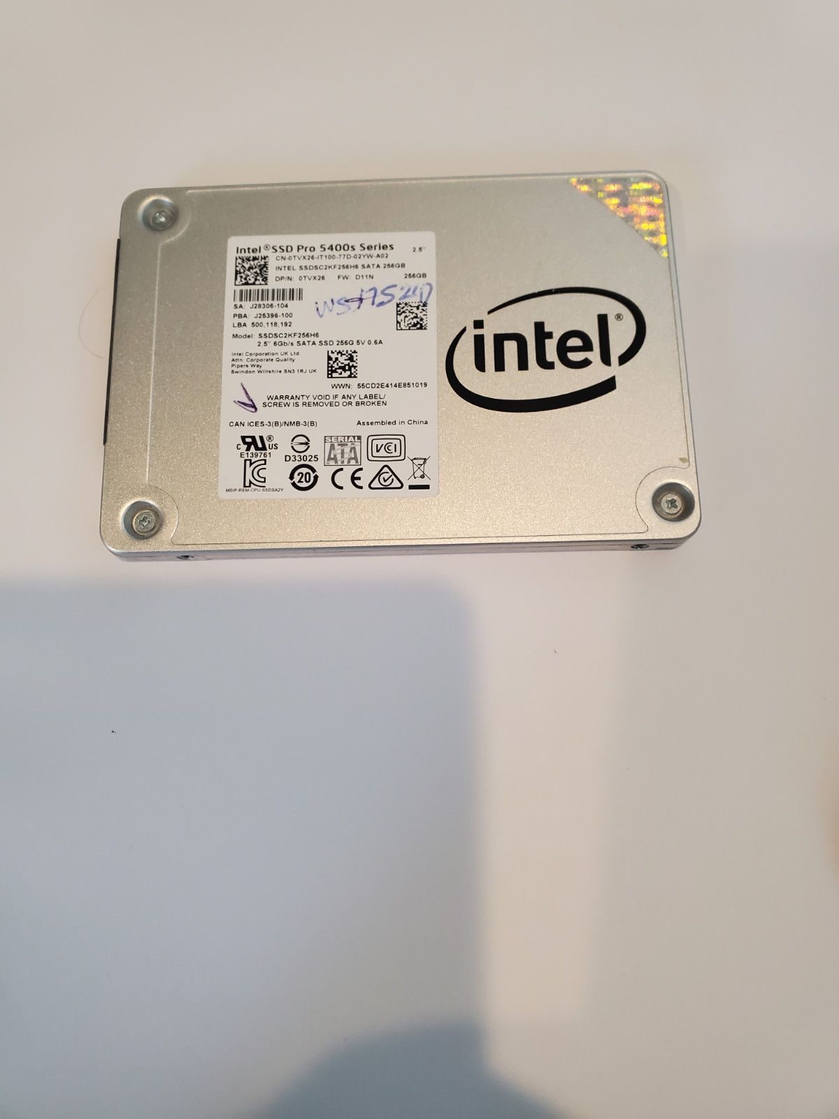 Intel Intel 5400s SSD 솔리드 스테이트 드라이브[세금포함] [정품] 256GB 2.5 – Fast, Reliable 퍼포먼스 - NEW! 3498719 389046544253