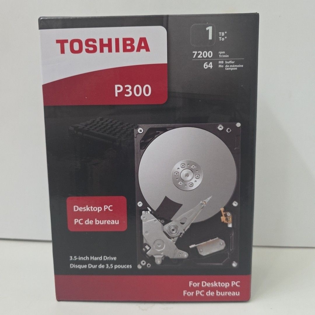 Toshiba P300 1 TB Internal 7200 RPM 3.5 (HDWD110XZSTA) 하드디스크 드라이브 [세금포함] [정품] QuikShp 컴퓨터 데스크탑 HDD 하드