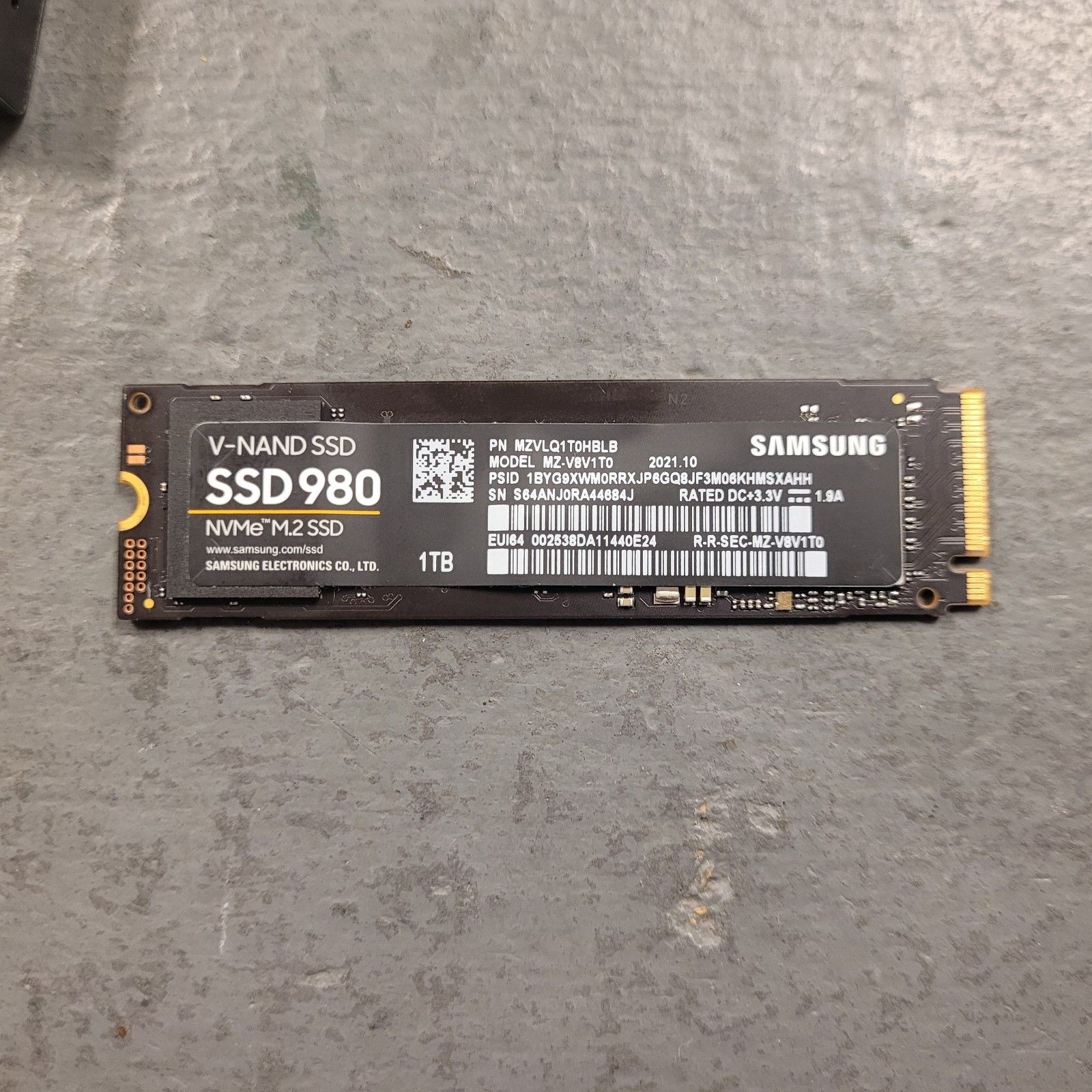 Samsung 삼성 SAMSUNG [세금포함] [정품] 980 NVMe M.2 SSD 솔리드 스테이트 드라이브[세금포함] 1TB 고속 보관 Internal MZ-V9P1T0BW 34976