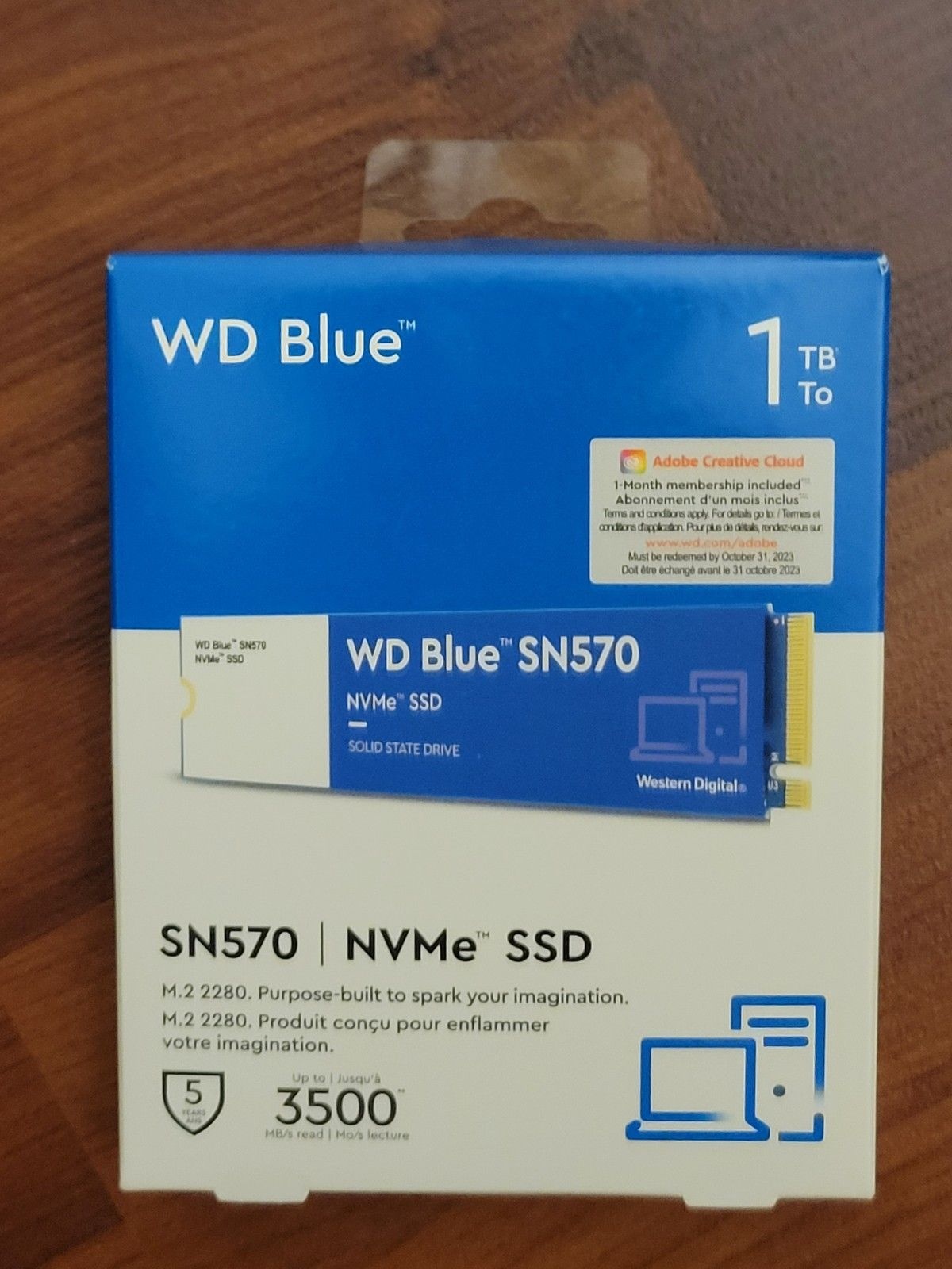 Western Digital 웨스턴 디지털 NEW WD 블루 SN570 1TB SSD 솔리드 스테이트 드라이브[세금포함] [정품] PCIe 3.0 x4 NVMe M.2 2280 WDS100T3B0C 35067