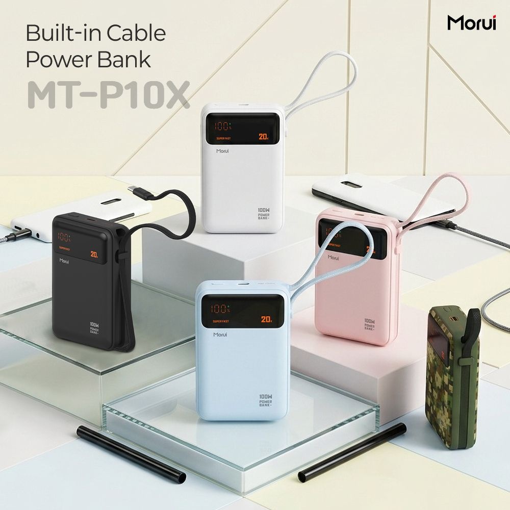 모루이 Morui PD PPS 100W 보조배터리 MT-P10X 20000mAh 대용량 초고속3.0 갤럭시 아이폰 여행용 게임용 기내반입