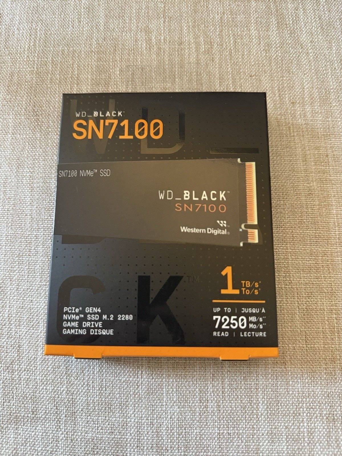 웨스턴 디지털 New WD_블랙 SN7100 1TB 2280mm M.2 NVMe Gen 4.0 SSD 솔리드 스테이트 드라이브[세금포함] [정품] WDBE0010BBK-WRWM 3