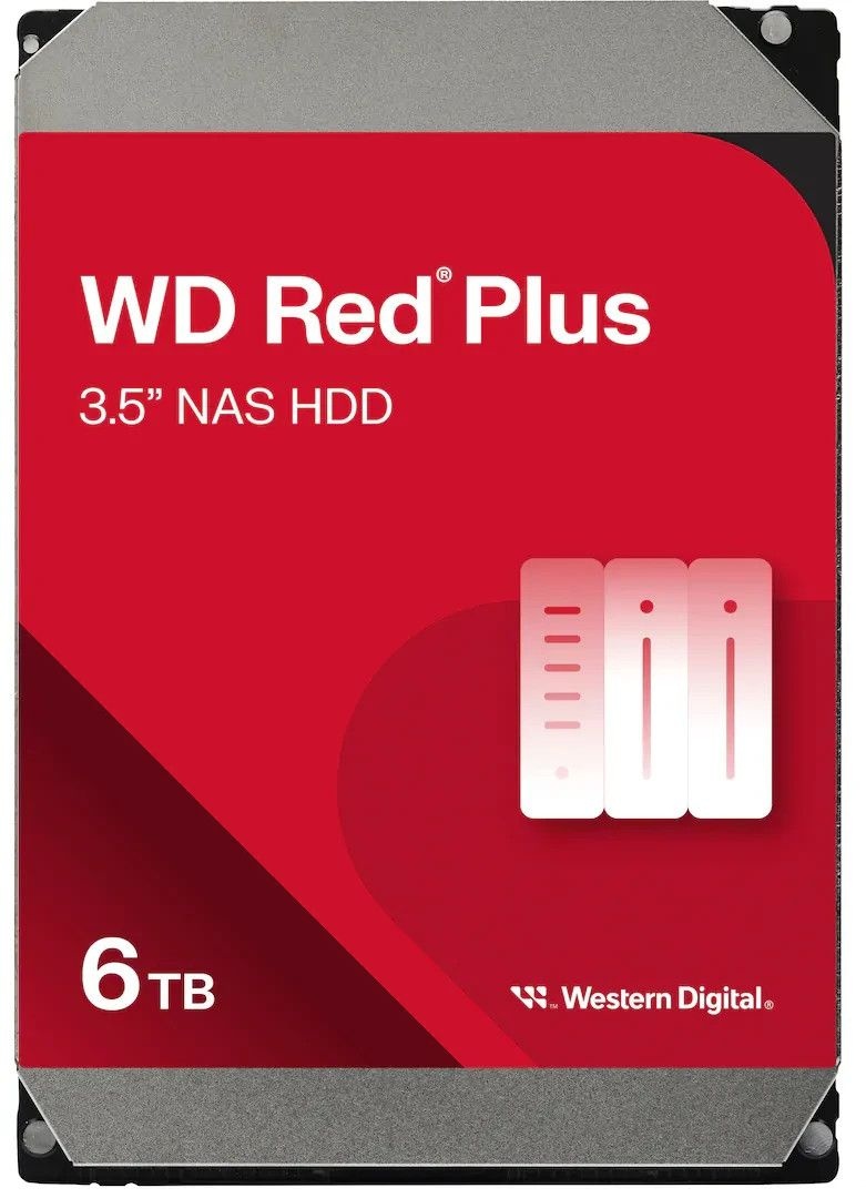 웨스턴 디지털 WD Red 플러스 6TB NAS 내장 하드디스크 드라이브 [세금포함] [정품] WD60EFPX PC 노트북 데스크탑 HDD 하드