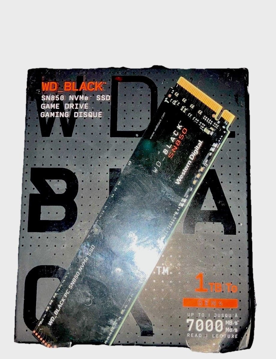 웨스턴 디지털 WD_블랙 SN850 M.2 NVMe PCIe SSD 솔리드 스테이트 드라이브[세금포함] [정품] 1TB 7000MB/s Read 속도 3497752 1172