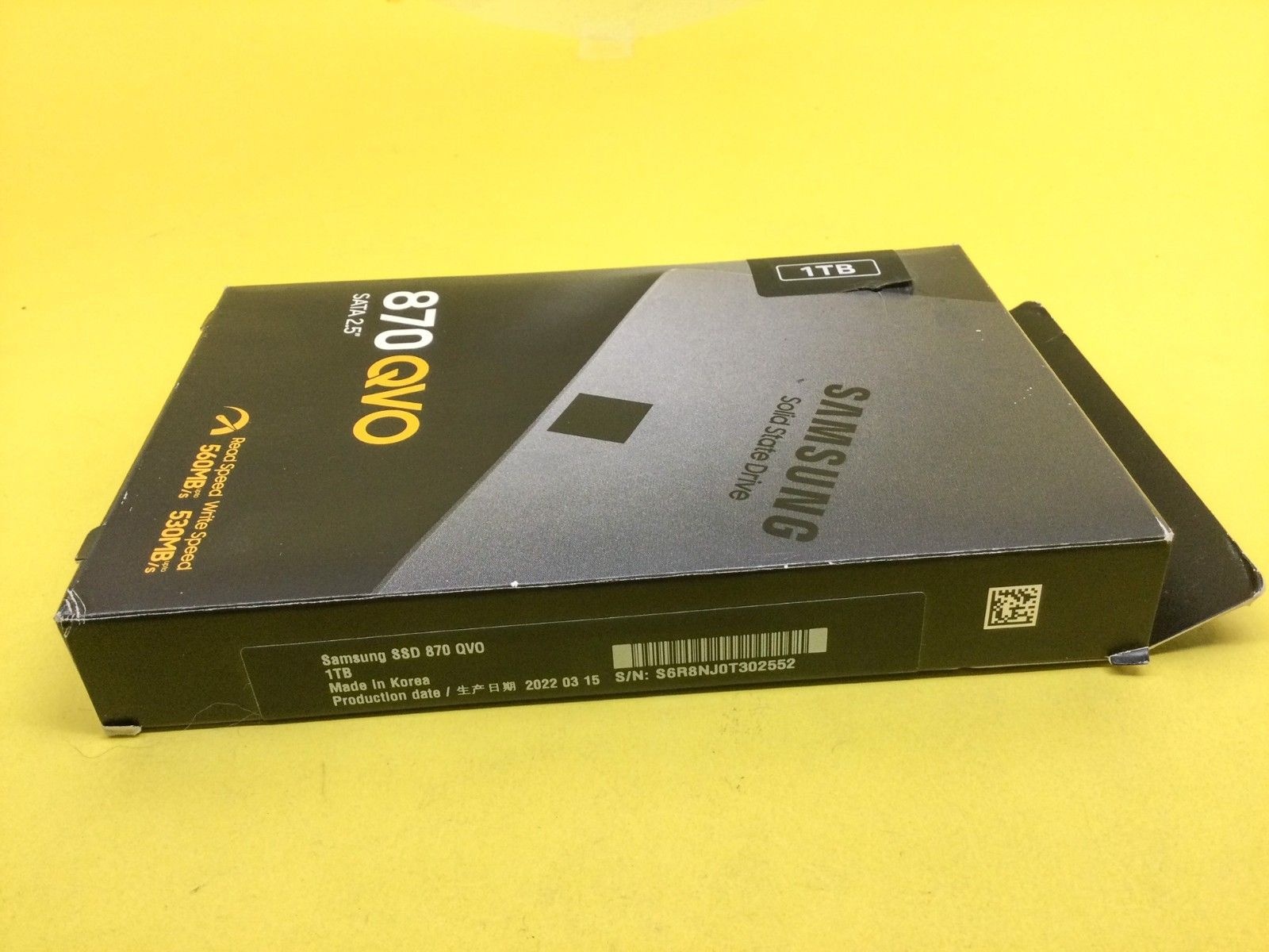 삼성 SAMSUNG [세금포함] [정품] 870 QVO 1TB 2.5in SATA SSD 솔리드 스테이트 드라이브[세금포함] MZ-77Q1T0B/AM New 3497765 28734601
