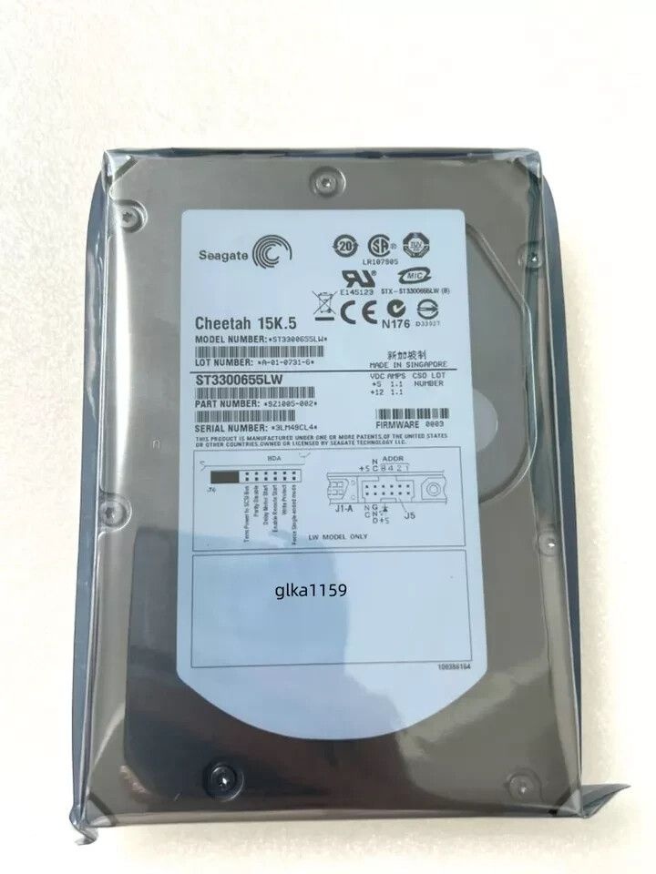 Seagate Cheetah (ST3300655LW) 15K.5 300GB 3.5 U320 SCSI 68 PIN 하드디스크 드라이브 [세금포함] [정품] 데스크탑 컴퓨터 노트북 P