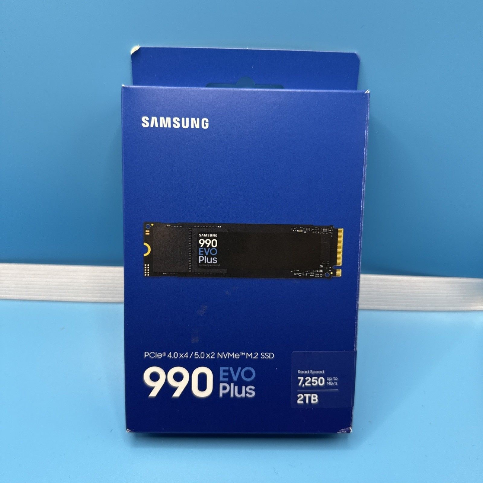 삼성 SAMSUNG [세금포함] [정품] 990 EVO 플러스 PCle 4.0X4/5.0X2 NVMe M.2 SSD 솔리드 스테이트 드라이브[세금포함] 2TB 7,250 MB/