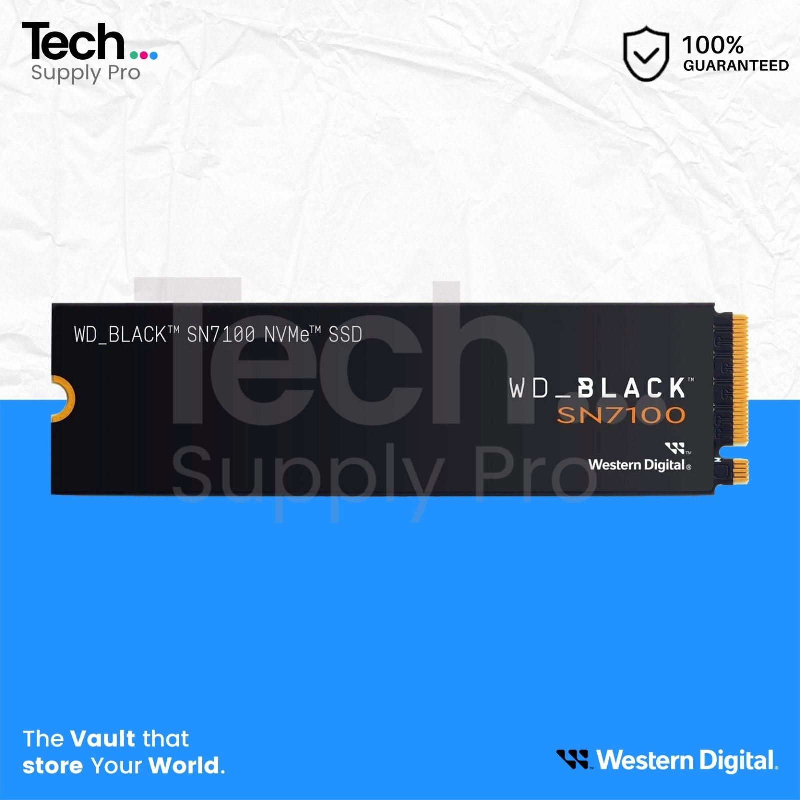 웨스턴 디지털 WDBE0010BBK WD 블랙 SN7100 1TB PCIe NVMe M.2 2280 SSD 솔리드 스테이트 드라이브[세금포함] [정품] 3510422 4070110