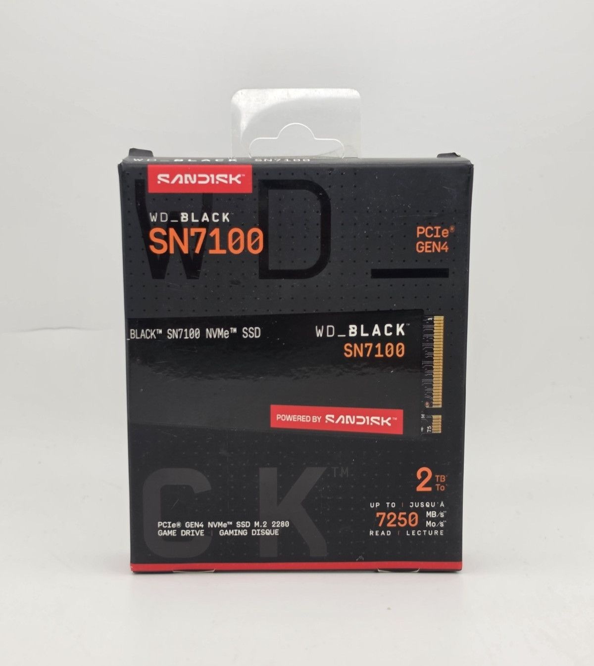 웨스턴 디지털 WD_블랙 SN7100 2TB M.2 2280 NVMe PCIe 4.0 x4 Internal SSD 솔리드 스테이트 드라이브[세금포함] [정품] WDS200T4X0E
