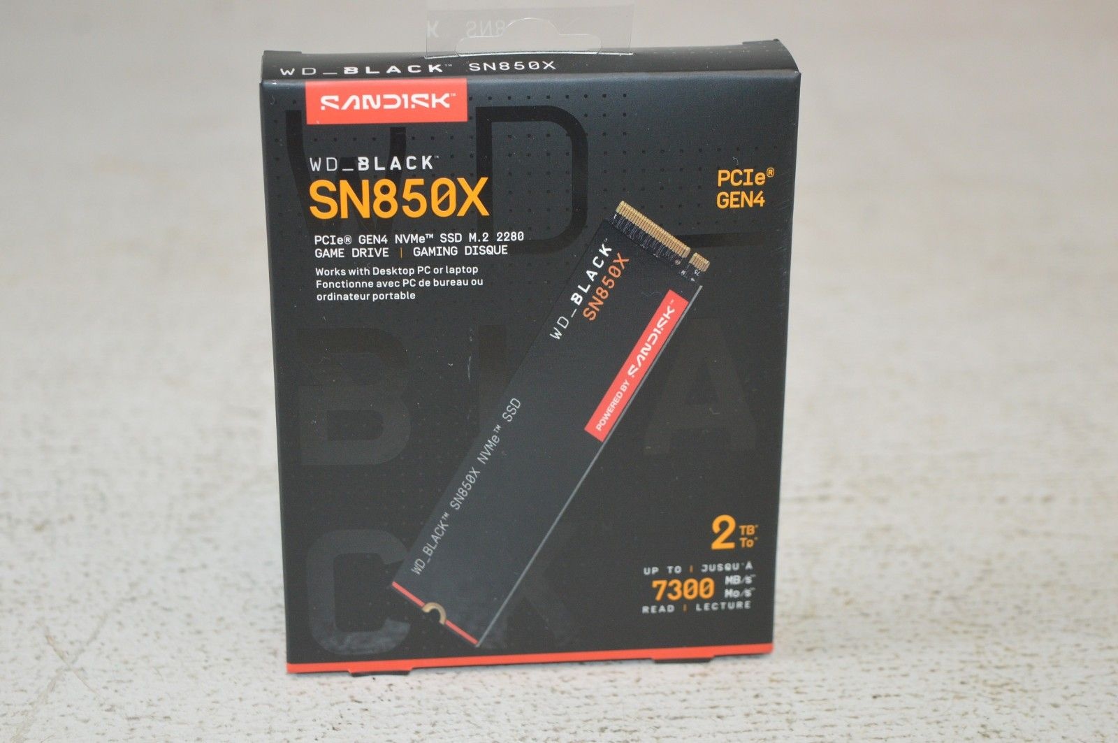 SanDisk Sandisk WD 블랙 SN850X 2TB PCIe GEN4 NVMe SSD 솔리드 스테이트 드라이브[세금포함] [정품] M.2 2280 게임 Drive 3497704 27804
