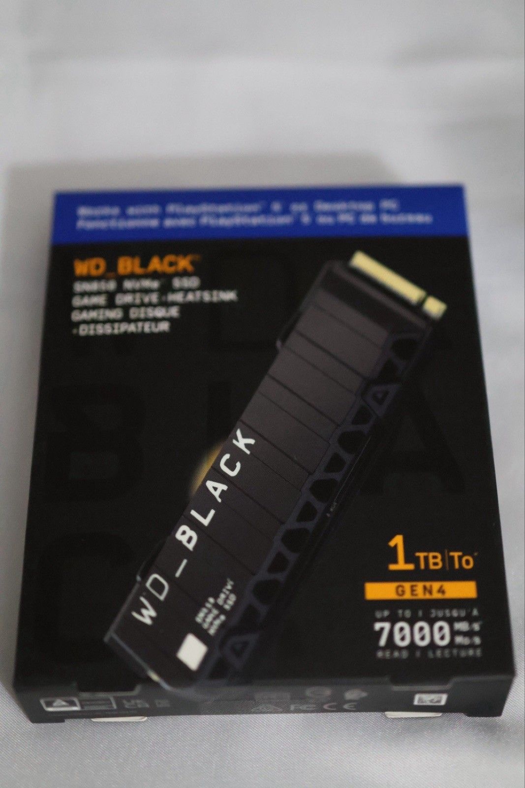 WD_블랙 SN850X 1TB M.2 2280 NVMe PCIe Gen4 SSD 솔리드 스테이트 드라이브[세금포함] [정품] Heatsink PS5/PC WDBAPZ0010BNC-WRSN 3497874