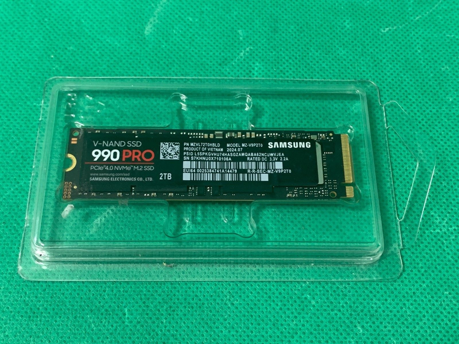 Samsung 삼성 SAMSUNG [세금포함] [정품] 990 PRO 2TB PCIe 4.0 NVMe M.2 2280 V-NAND Internal SSD 솔리드 스테이트 드라이브[세금포함] (MZ-V9