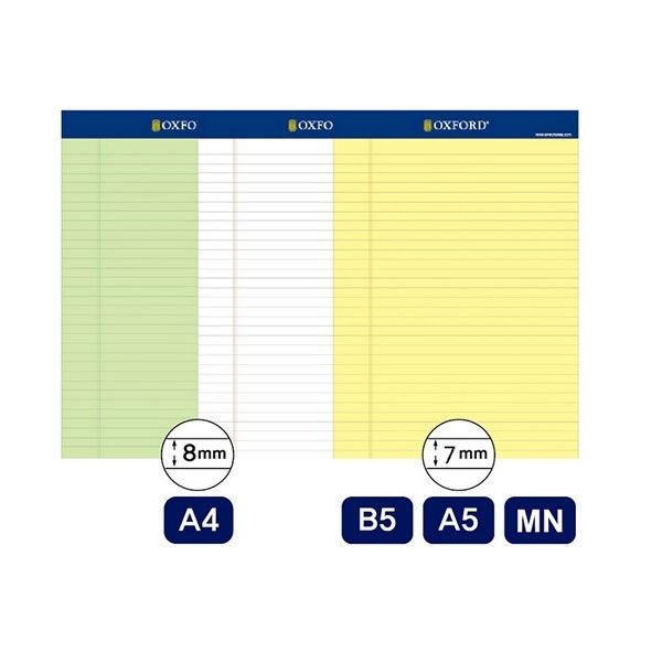 오피스디포 리갈패드 A4 노랑 80매 옥스포드 A58