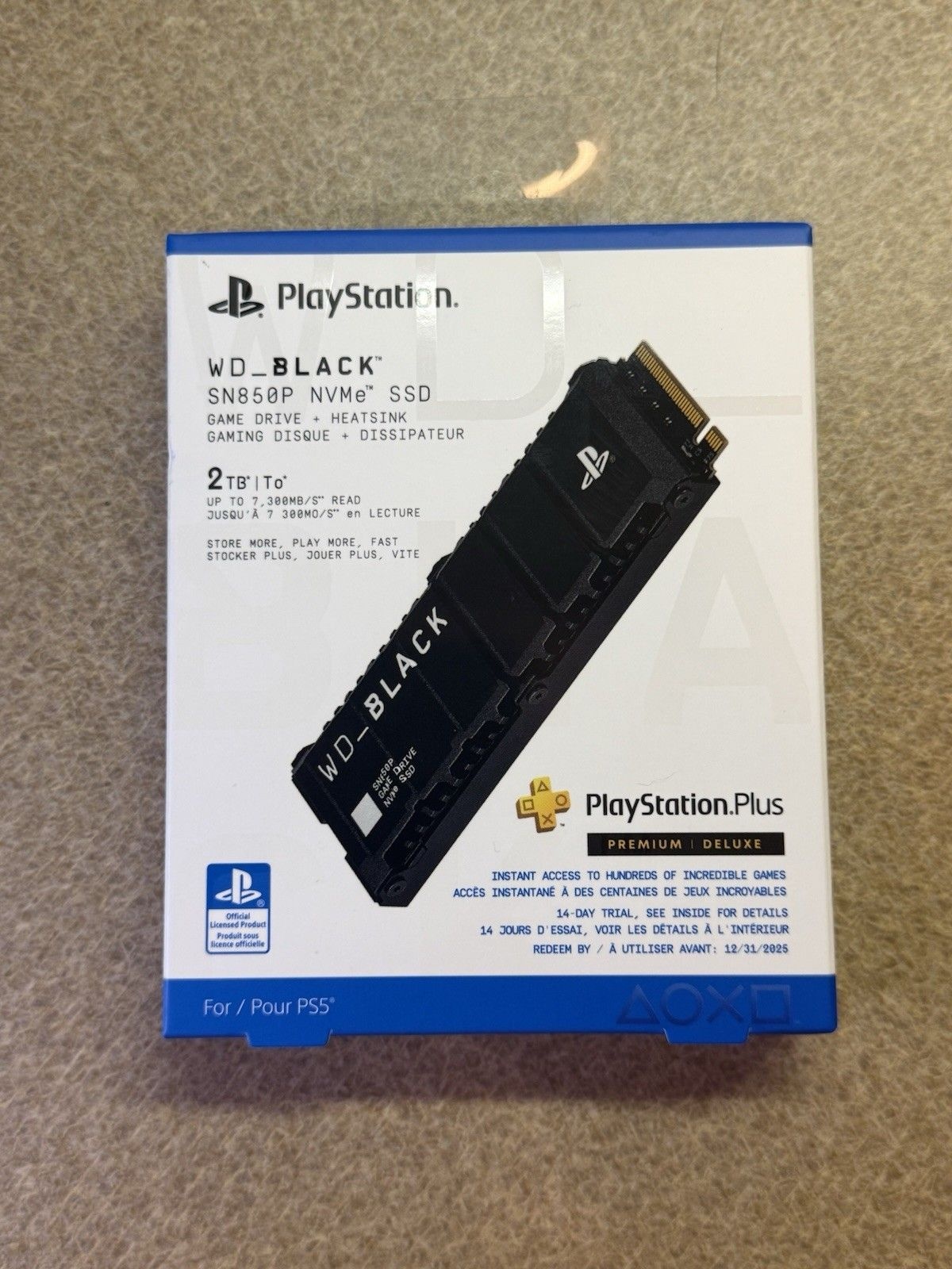 웨스턴 디지털 WD_블랙 SN850P 2TB NVMe SSD 솔리드 스테이트 드라이브[세금포함] [정품] for PS5 consoles PC NEW ✅ WDBBYV0020BNC