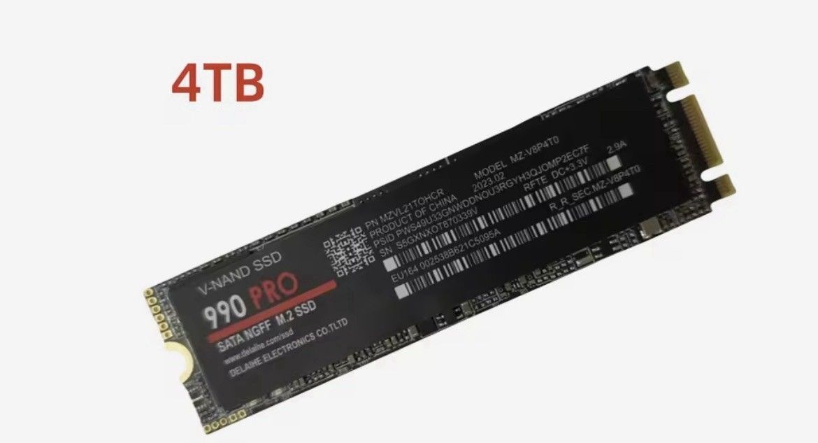 Unbranded New 990Pro M.2 NVMe SSD 솔리드 스테이트 드라이브[세금포함] [정품] PCIe Gen4 Heatsink 4TB NGFFInternal 3504854 406990883226