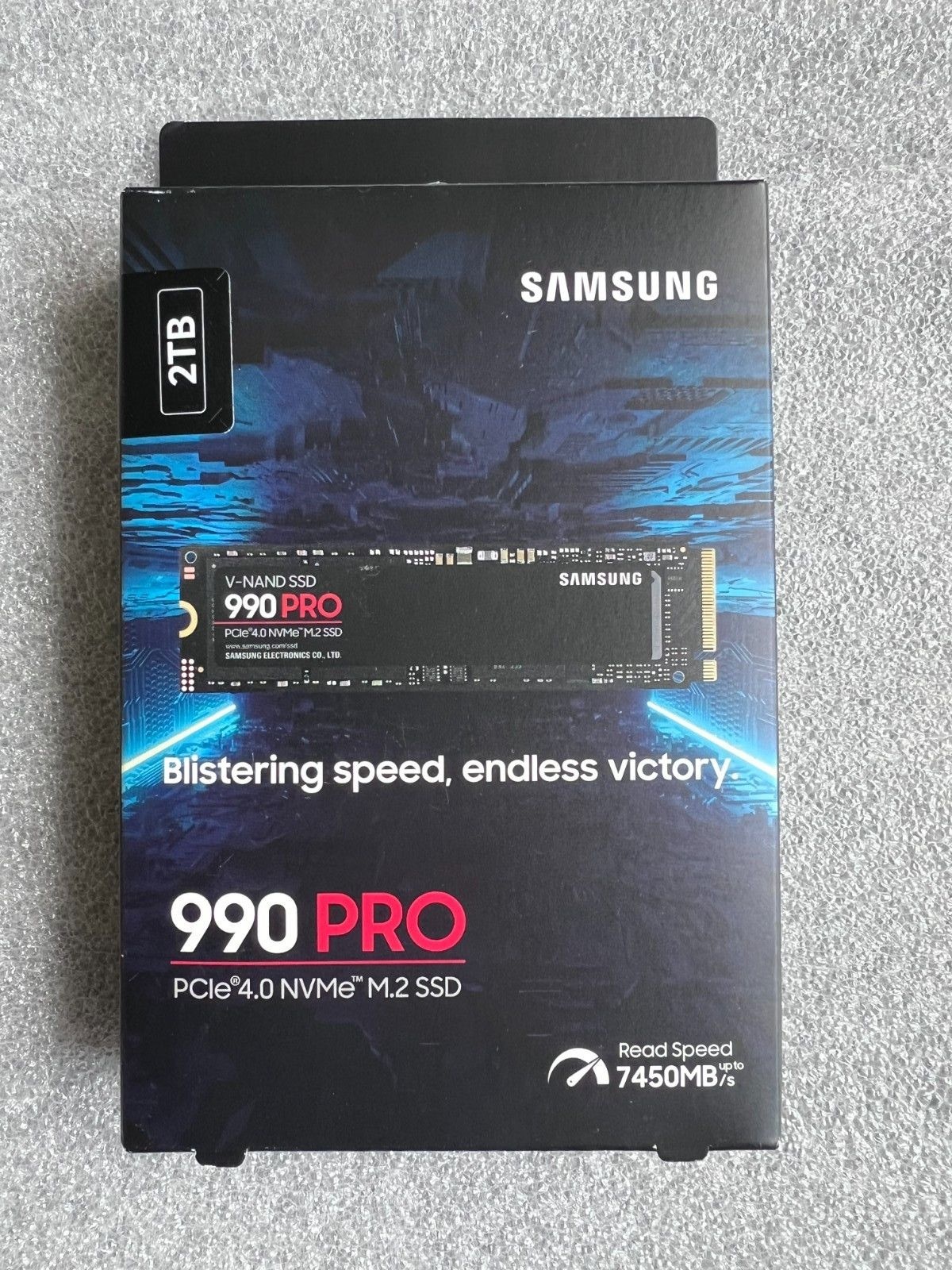 Samsung 삼성 SAMSUNG [세금포함] [정품] 990 PRO 2TB M.2 NVME PCIE 4.0 V-NAND Internal SSD 솔리드 스테이트 드라이브[세금포함] MZ-V9P2T0 N