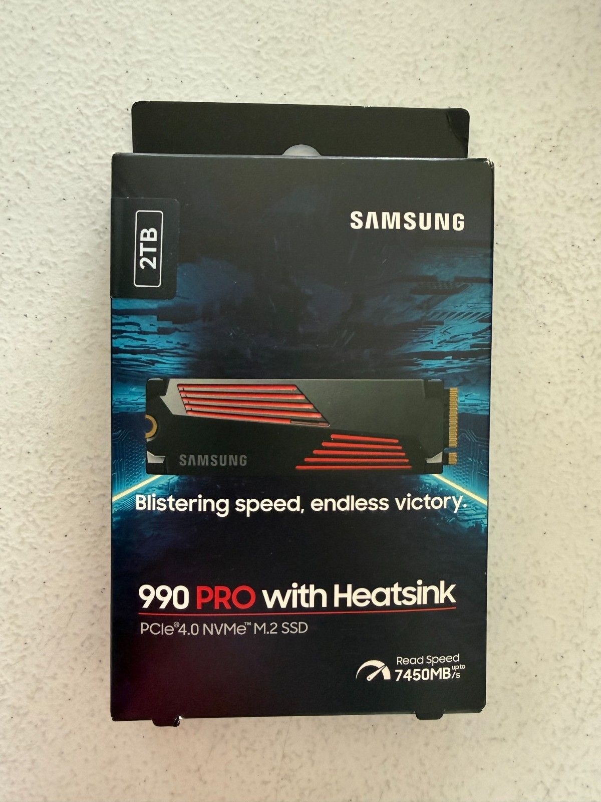 Samsung 삼성 SAMSUNG [세금포함] [정품] 990 PRO 2TB M.2 NVMe PCIe 4.0 SSD 솔리드 스테이트 드라이브[세금포함] w/ Heatsink MZ-V9P2T0 New 3