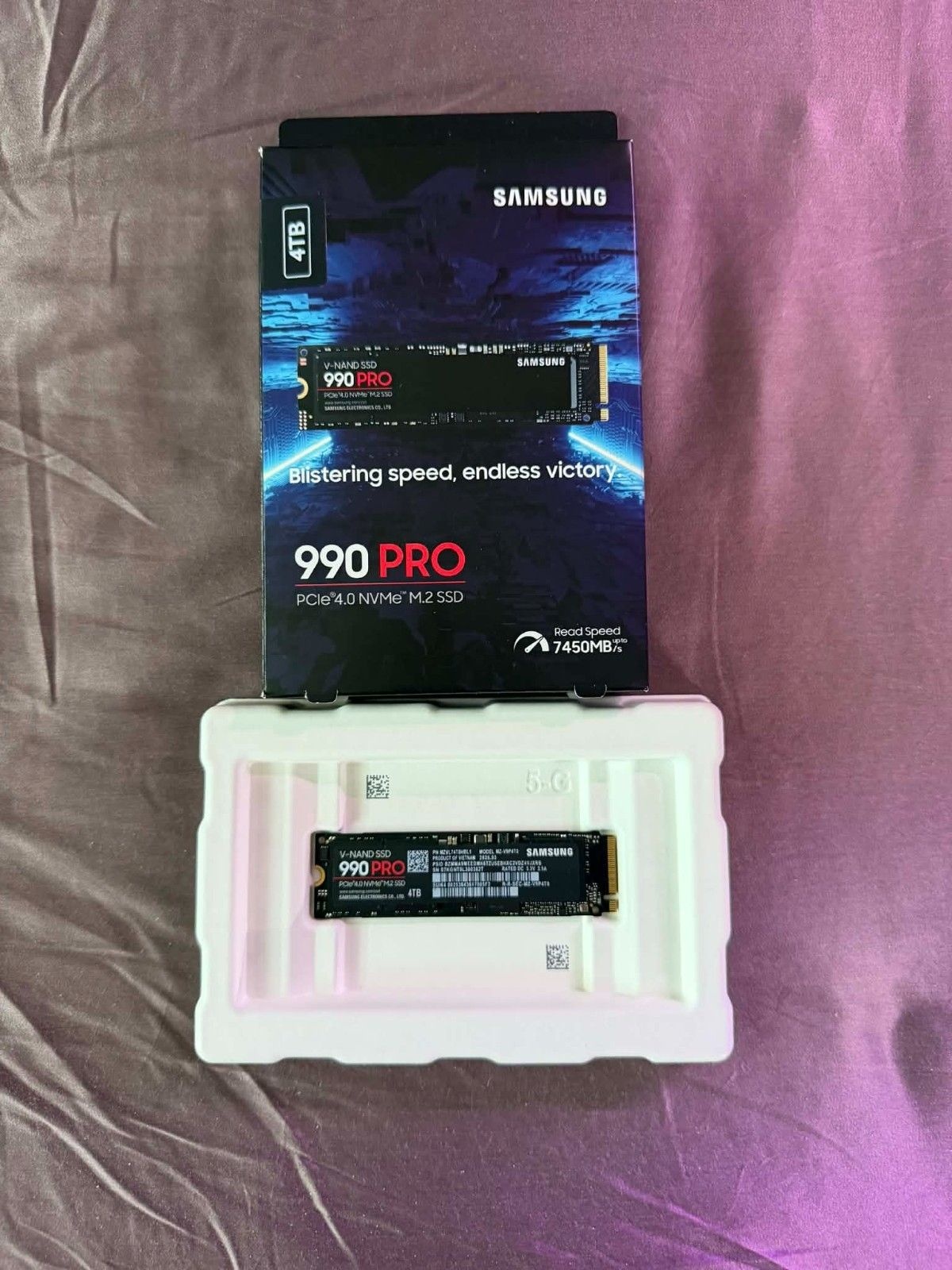 Samsung 삼성 SAMSUNG [세금포함] [정품] SSD 솔리드 스테이트 드라이브[세금포함] 990 Pro 4TB M.2 PCI-E 4.0 x4 MZ-V9P4T0 MZ-V9P4T0B/AM 3506