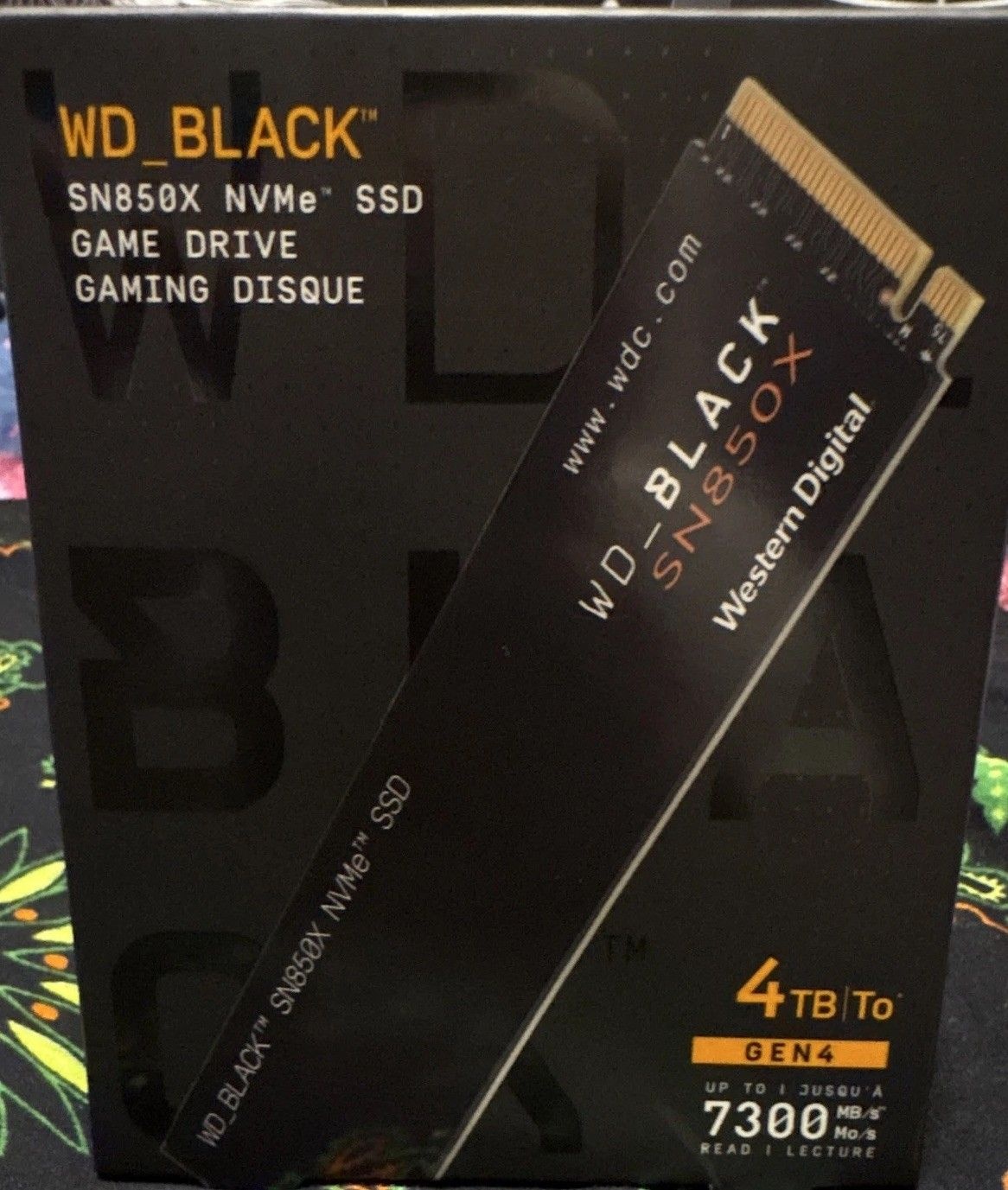 웨스턴 디지털 WD_블랙 SN850X 4TB M.2 2280 NVMe PCIe Gen4 7300MB/s WDBB9G0040BNC-WRSN 3505142 298404551052