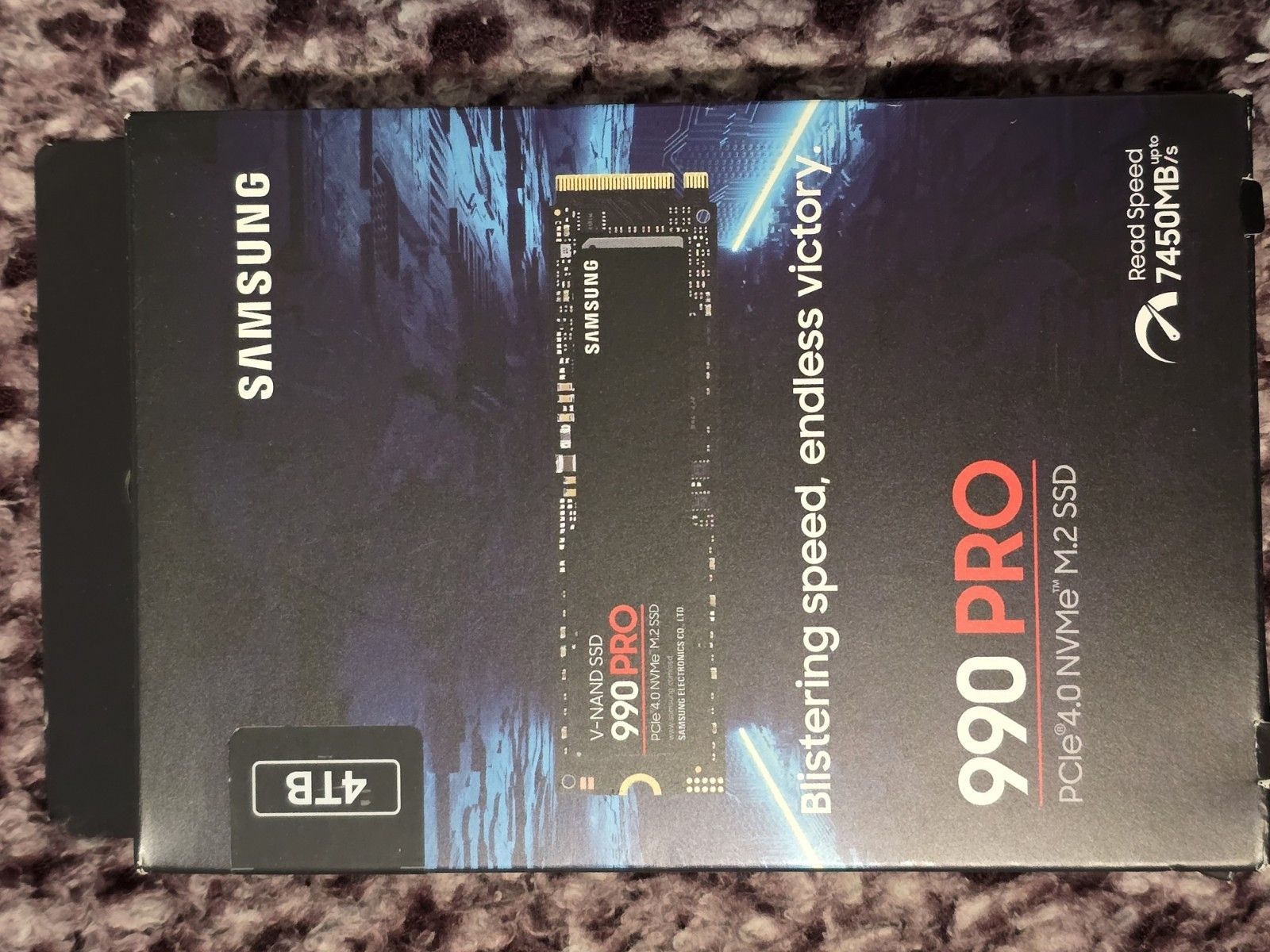 Samsung 삼성 SAMSUNG [세금포함] [정품] 990 PRO 4TB M.2 NVMe PCIe 4.0 Internal SSD 솔리드 스테이트 드라이브[세금포함] MZ-V9P4T0B/AM 3505