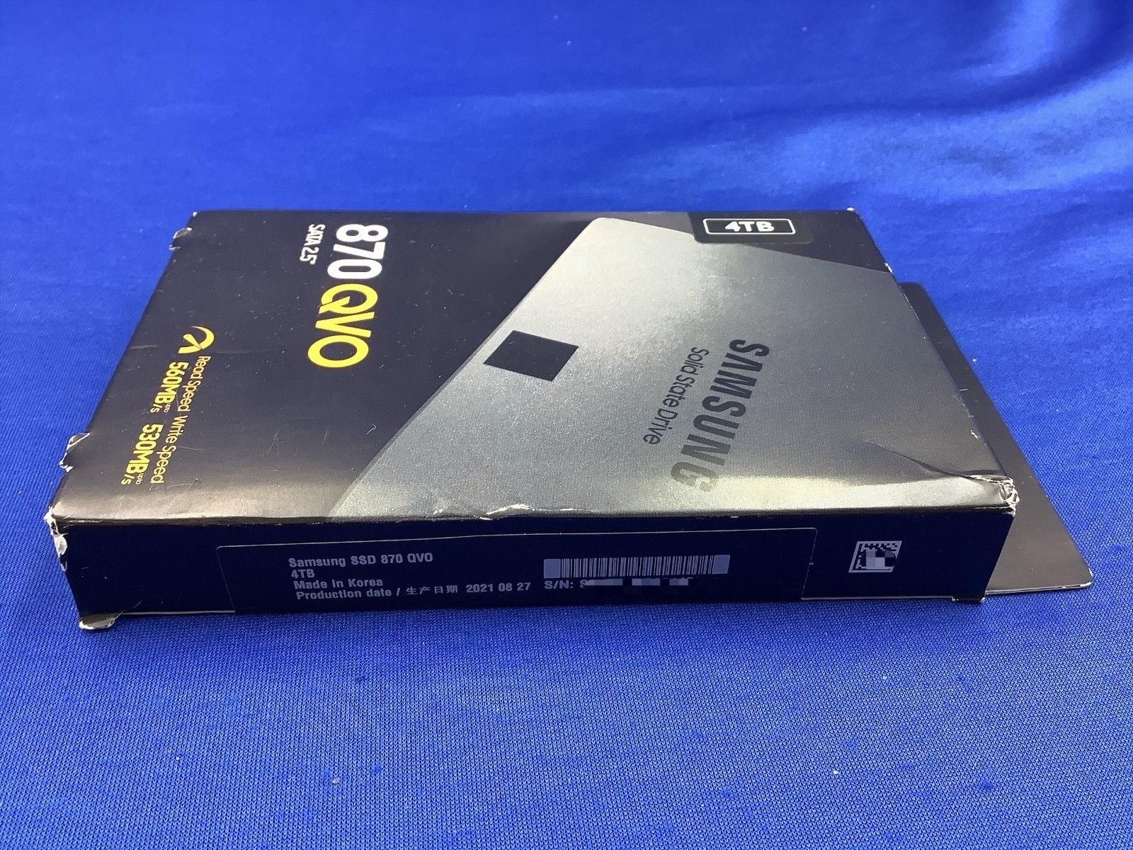 삼성 SAMSUNG [세금포함] [정품] MZ-77Q4T0B/AM 870 QVO 4TB SATA 2.5 V-NAND SSD 솔리드 스테이트 드라이브[세금포함] MZ-77Q4T0 MZ-77