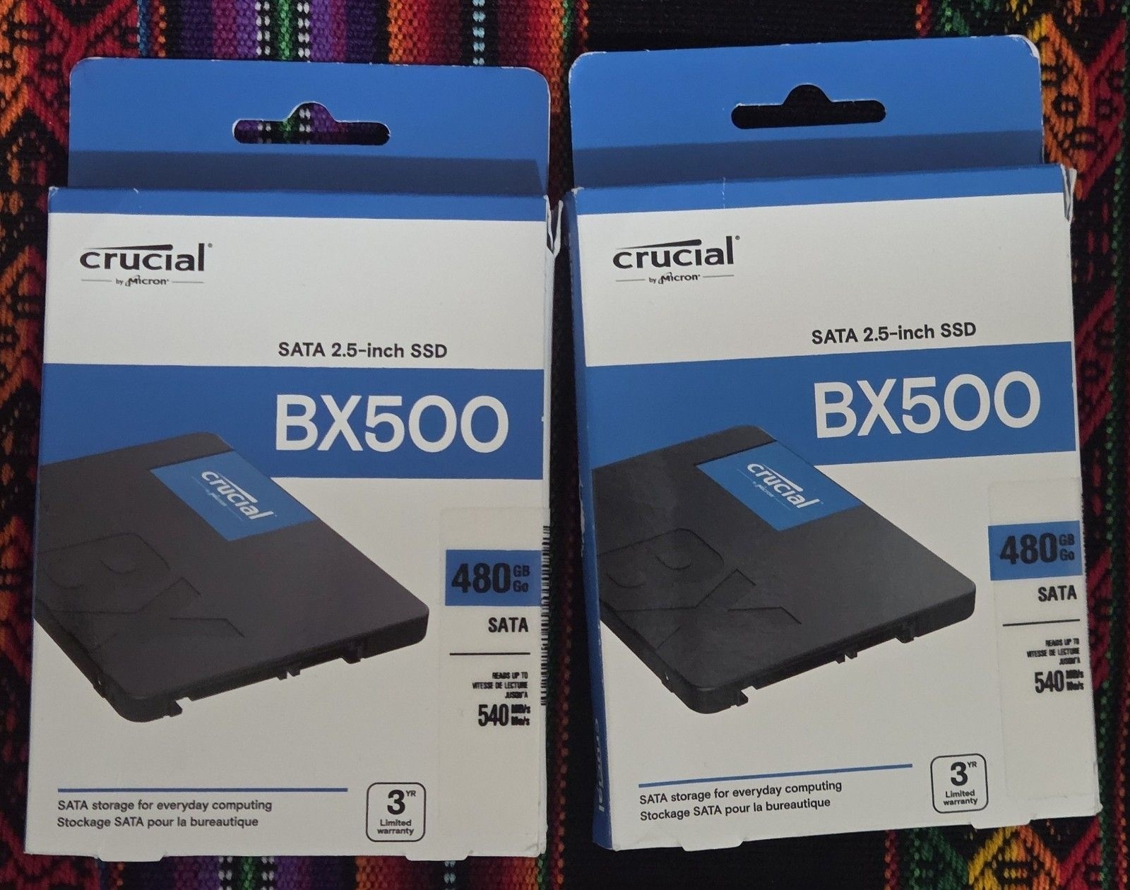 Crucial Crucial BX500 480GB SATA III - 2.5-inch SSD 솔리드 스테이트 드라이브[세금포함] [정품] 0 6 GBps 마이크로n 3D TLC NAND CT480BX500SS