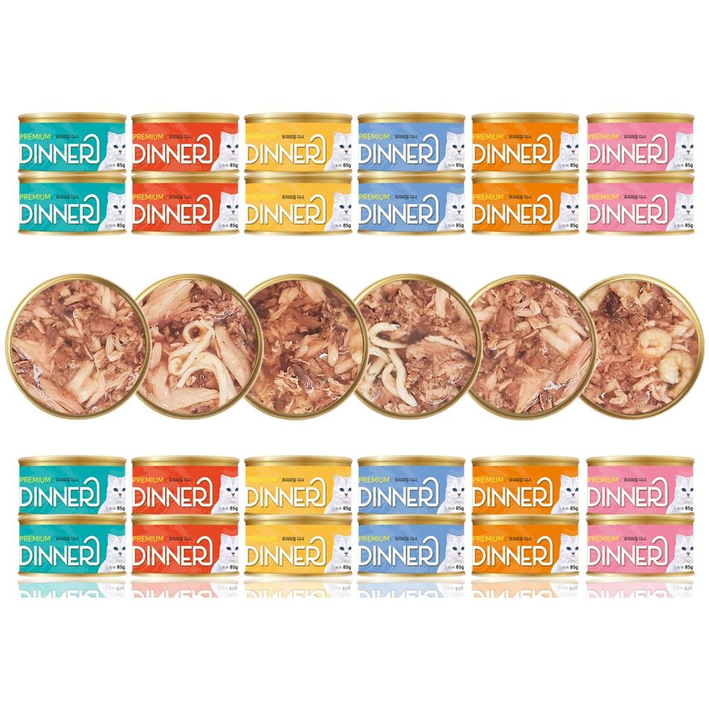 펫아띠 프리미엄 디너 고양이캔 참치&콤보 (85g*24개입)