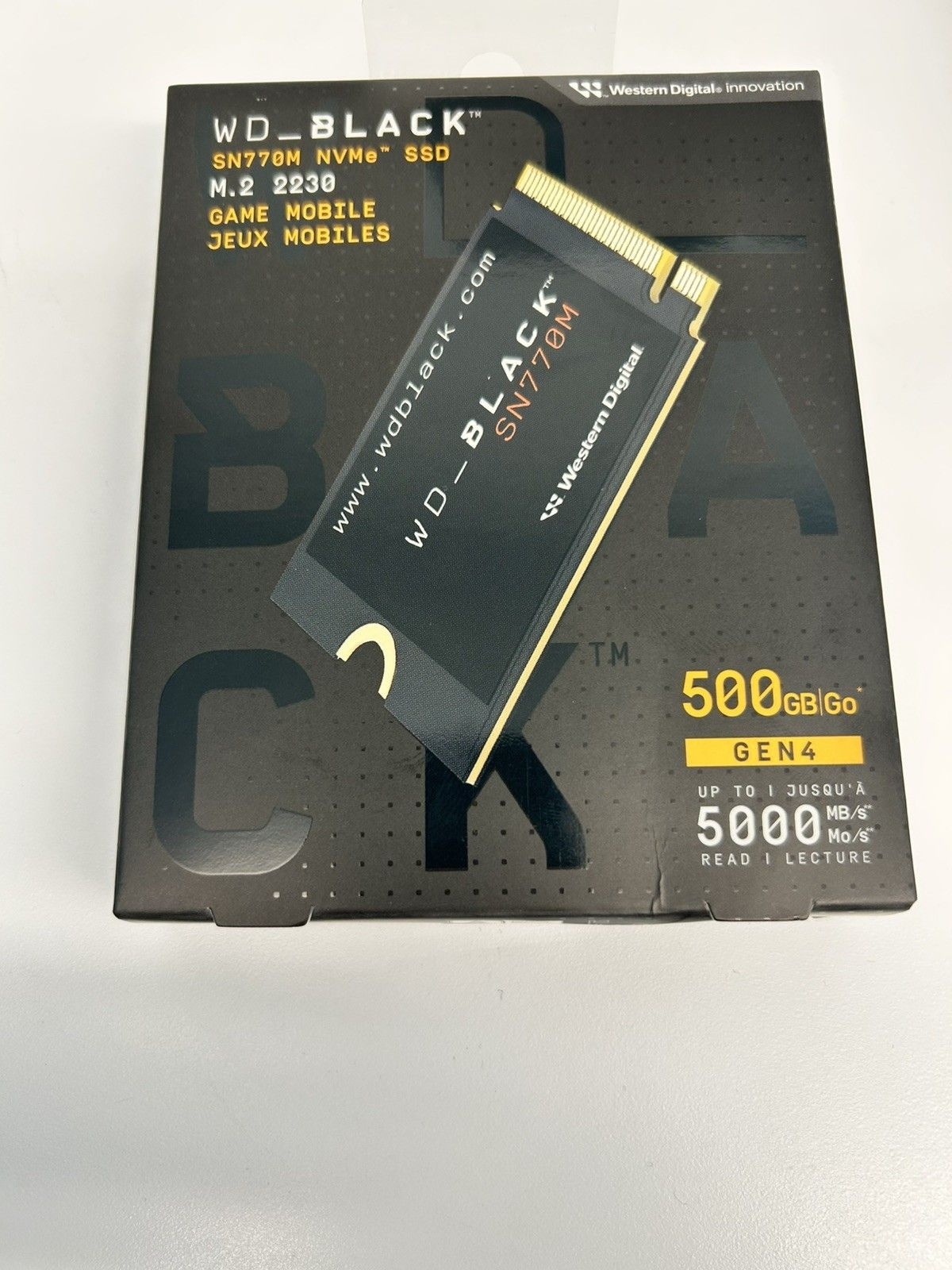 SanDisk WD SN770M 500 GB SSD 솔리드 스테이트 드라이브[세금포함] [정품] M.2 2230 Internal 블랙 WDBDNH5000ABK-WRSN 3519195 3272415210