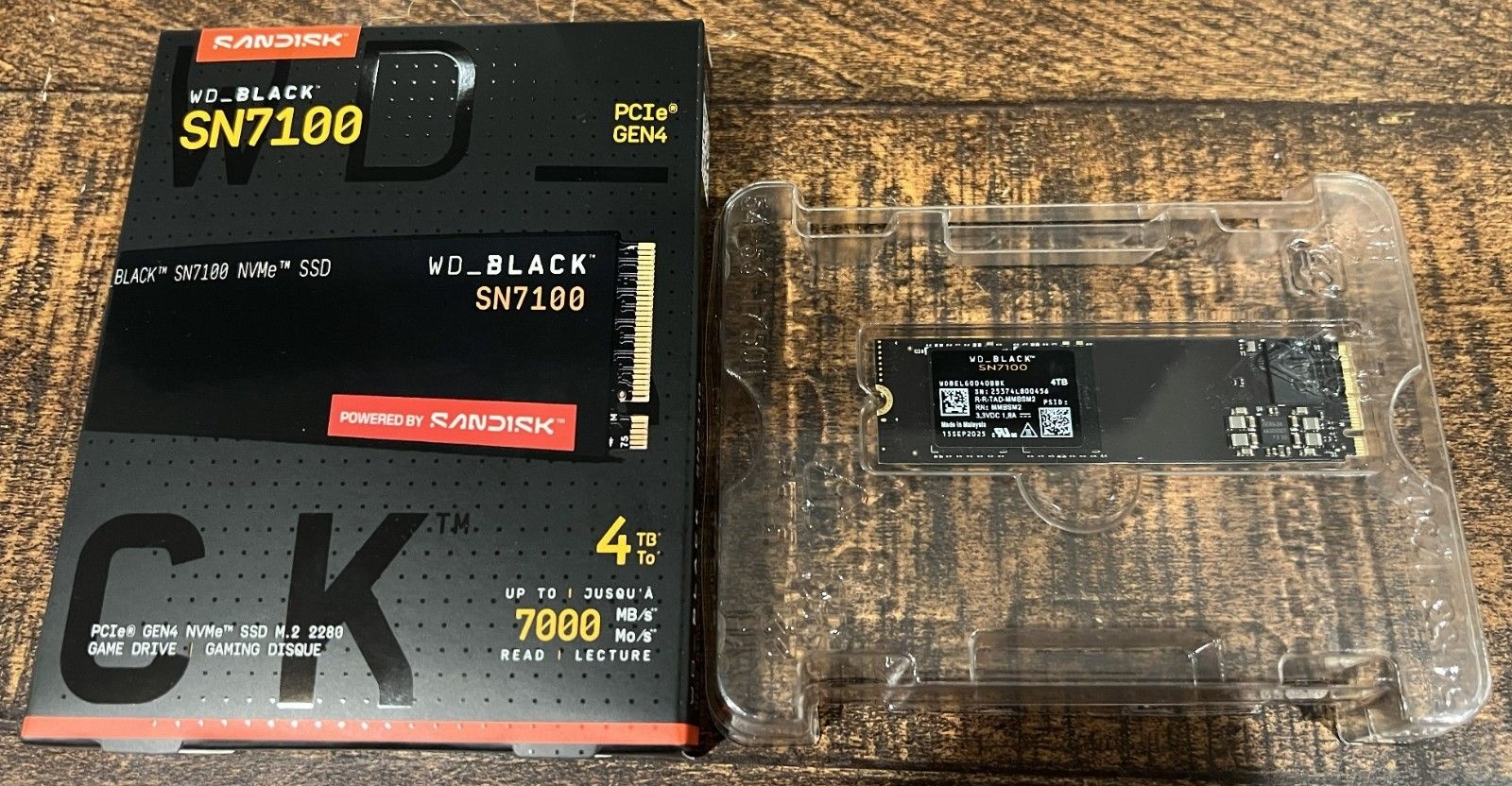 웨스턴 디지털 블랙 SN7100 4TB NVMe M.2 SSD 솔리드 스테이트 드라이브[세금포함] [정품] WDS400T4X0E 3519211 257605286486