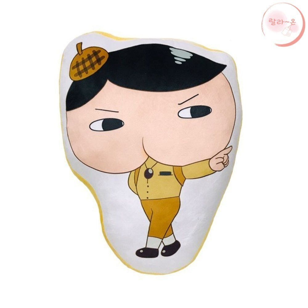 랄라온 엉덩이탐정 쿠션 예쁜쿠션 의자허리받침