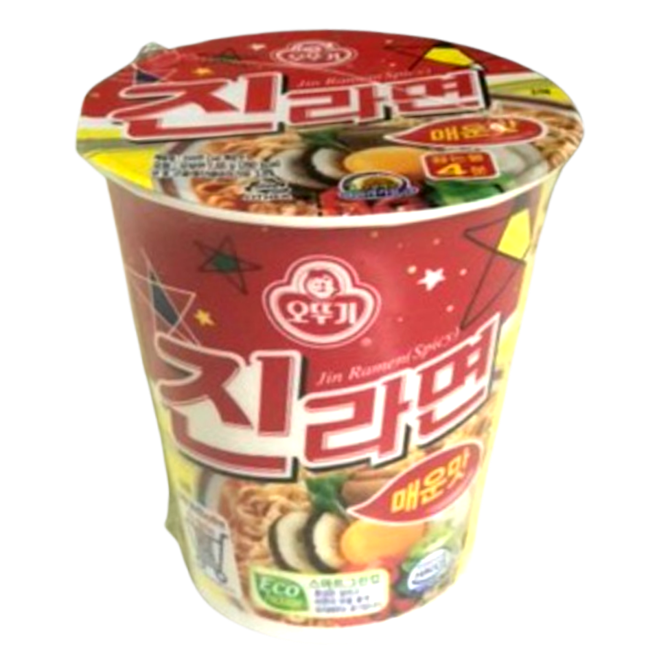 오뚜기 진라면 매운맛 컵라면 작은컵 65g x 15개